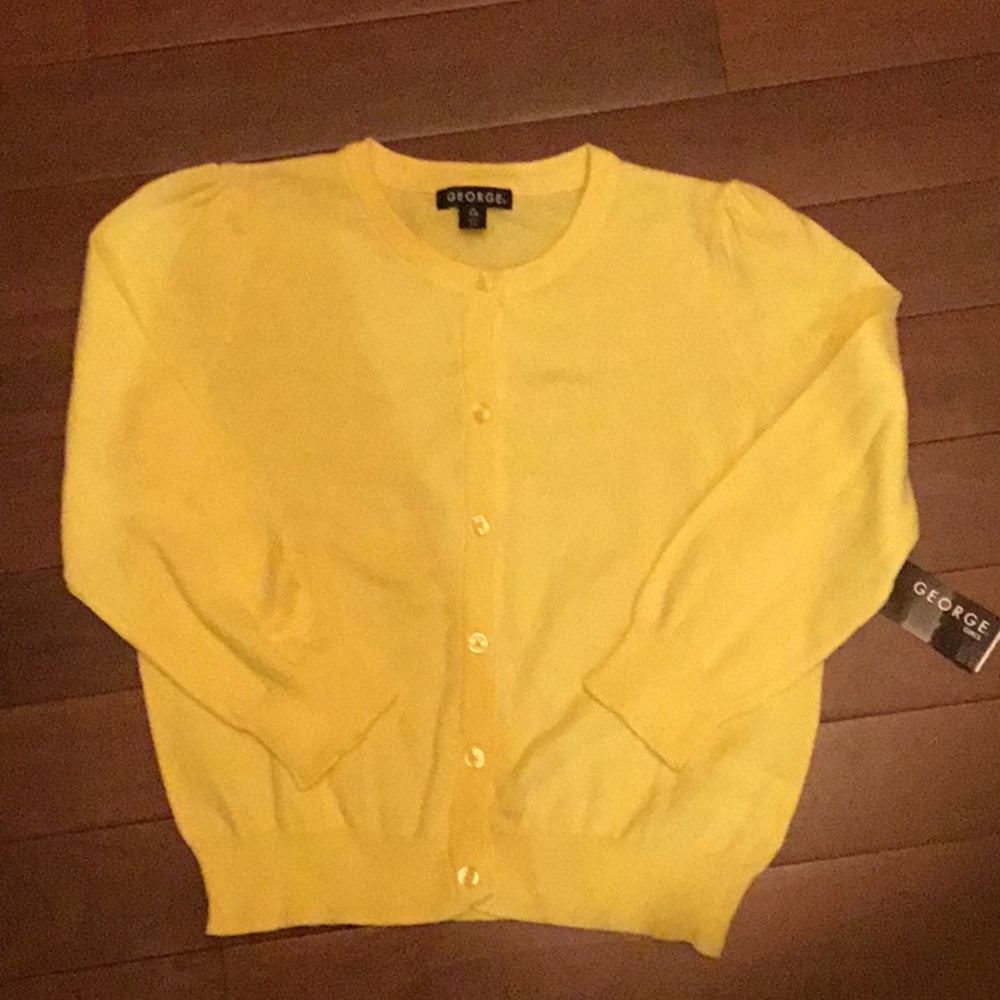 Yellow Cardigan Sweater